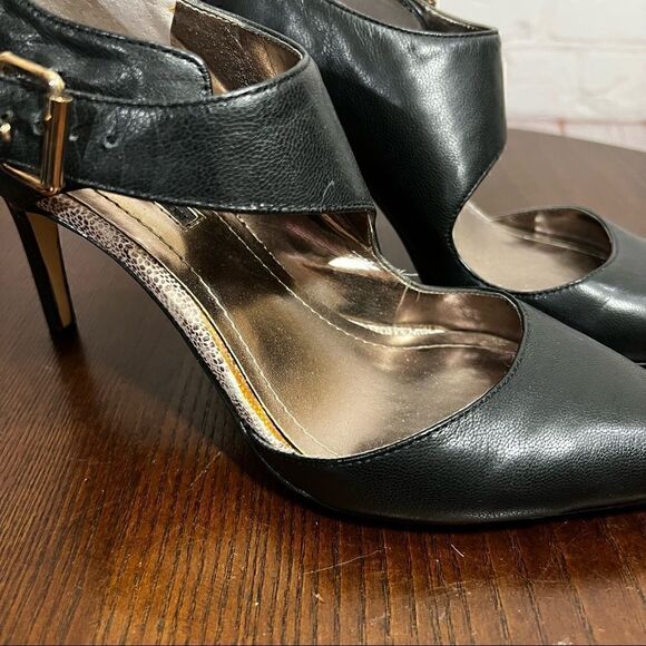 6 BCBGeneration Ankle Wrap Black classic sexy pumps - Picture 2 of 12